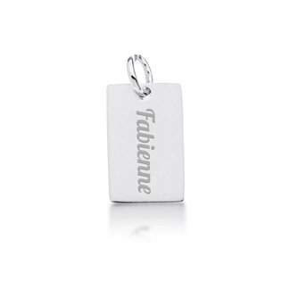 Los Rechthoekje Graveren Zilverkleurig