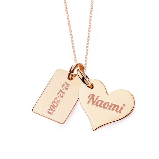 Familie Ketting rosé goudkleurig