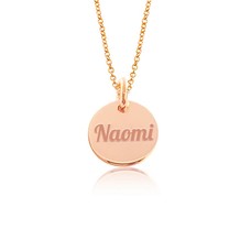 Mama Sieraden Ketting met naam Graveren rosé goudkleurig