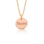 Ketting met naam Graveren rosé goudkleurig