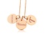 Ketting met 3 Namen Rosé goudkleurig