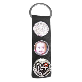 Clicks Foto Sleutelhanger zwart mom