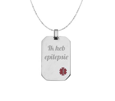 Medische Alert Sieraden Hanger met medische gegevens