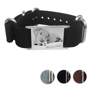 Armband met foto Graveren Soul Smal Nylon
