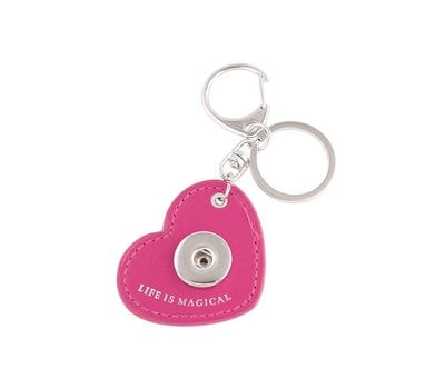 Clicks Sieraden Clicks sleutelhanger hart roze