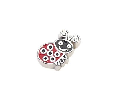 Floating Charms Floating charm lieveheersbeestje rood voor de memory locket