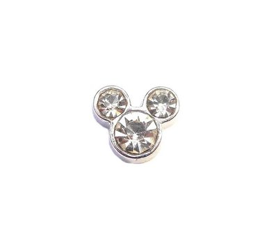 Floating Charms Floating charm geboortesteentje mouse april voor de memory locket