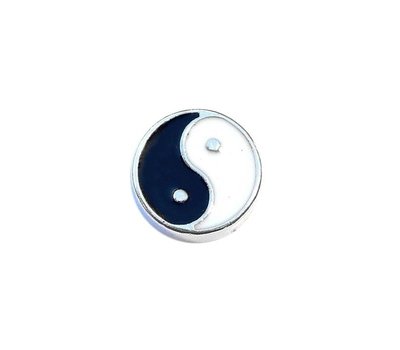 Floating Charms Floating charm yin yang voor de memory locket