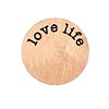 Floating locket  discs Memory locket disk love life rosé goudkleurig large