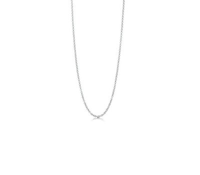 Ketting zonder hanger Zilverkleurige round loop ketting