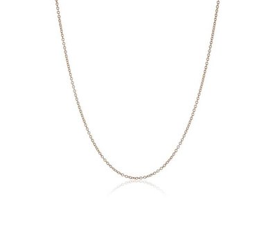 Ketting zonder hanger Rosé goudkleurige round loop ketting