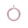 Floating locket Roze twist memory locket rond large