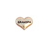 Floating Charms Floating charm grandpa hartje goudkleurig voor de memory locket