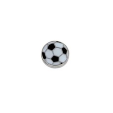 Floating Charms Floating charm grote voetbal zilverkleurig