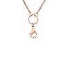 Ketting zonder hanger Rosé goudkleurige rvs medium loop ketting