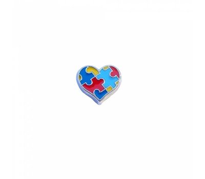 Floating Charms Floating charm autisme hartje voor de memory locket