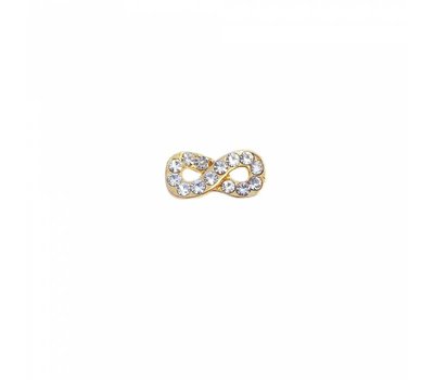 Floating Charms Floating charm infinity teken goudkleurig voor de memory locket
