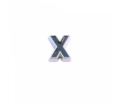 Floating Charms Floating charm zwarte letter x voor de memory locket