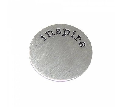 Floating locket  discs Memory locket disk inspire zilverkleurig large