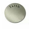 Floating locket  discs Memory locket disk faith zilverkleurig