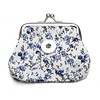 Clicks Sieraden Knip portemonnee flowers blauw