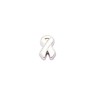 Floating Charms Floating charm white ribbon voor de memory locket