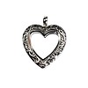 Floating locket Zilverkleurige memory locket hart vintage