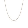 Ketting zonder hanger Rosé goudkleurige  rvs round loop ketting