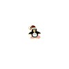 Floating Charms Floating charm kerst pinguin goudkleurig voor de memory locket