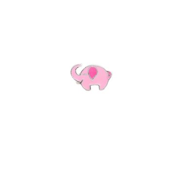 Floating Charms Floating charm roze olifant voor de memory locket