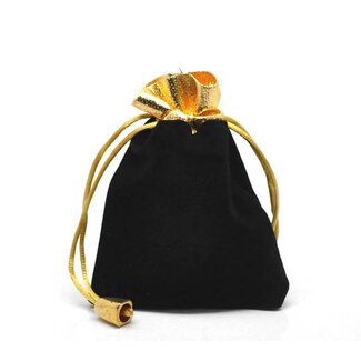 Luxe cadeauzakje zwart met goudkleurig