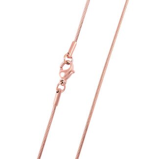Rose goudkleurige snake ketting
