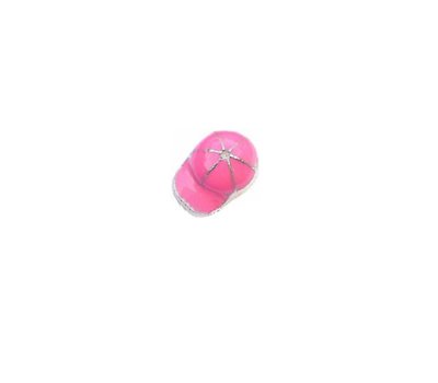 Floating Charms Floating charm roze baseball pet voor de memory locket