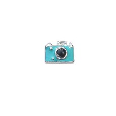 Floating Charms Floating charm camera blauw