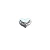 Floating Charms Floating charm hartje forever zilverkleurig