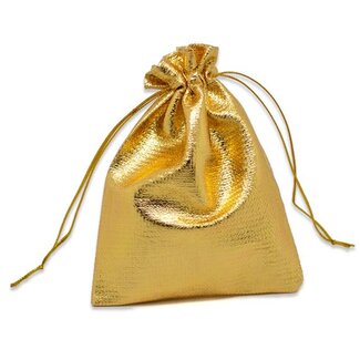 cadeauzakje goudkleurig
