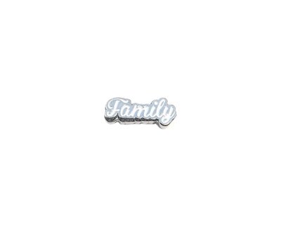 Floating Charms Floating charm family wit voor de memory locket