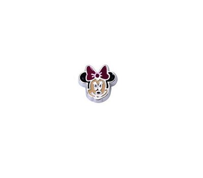 Floating Charms Floating charm minnie mouse voor de memory locket