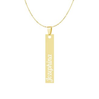 Barketting Verticaal Goudkleurig Graveren