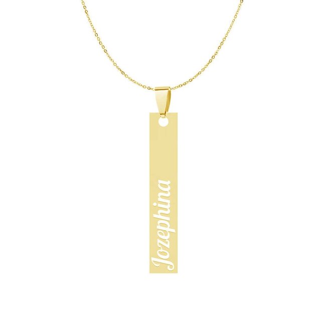 Barketting  Verticaal Goudkleurig Graveren