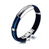 Armband met Naam Mannen armband graveren blauw