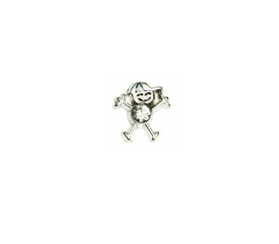 Floating Charms Floating charm geboortesteen jongetje april voor de memory locket