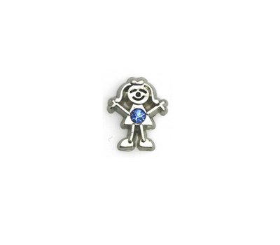 Floating Charms Floating charm geboortesteen meisje maart voor de memory locket