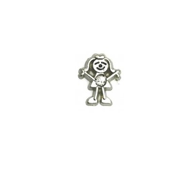 Floating Charms Floating charm geboortesteen meisje april voor de memory locket