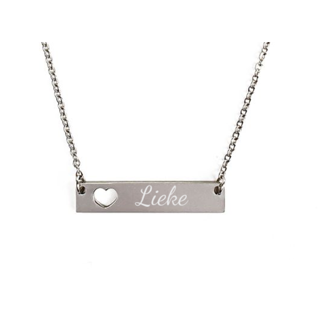 Barketting met hartje graveren