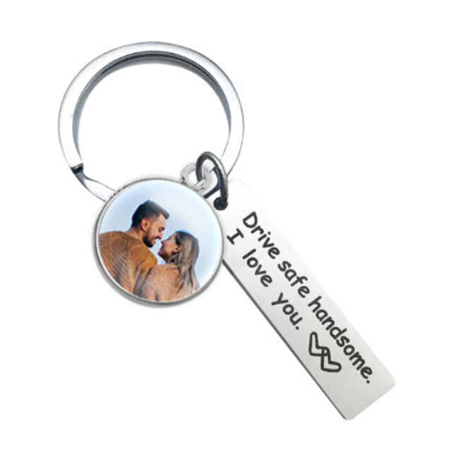 Sleutelhanger met foto - Drive Safe Handsome