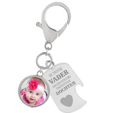 Sleutelhanger met foto Flesopener sleutelhanger