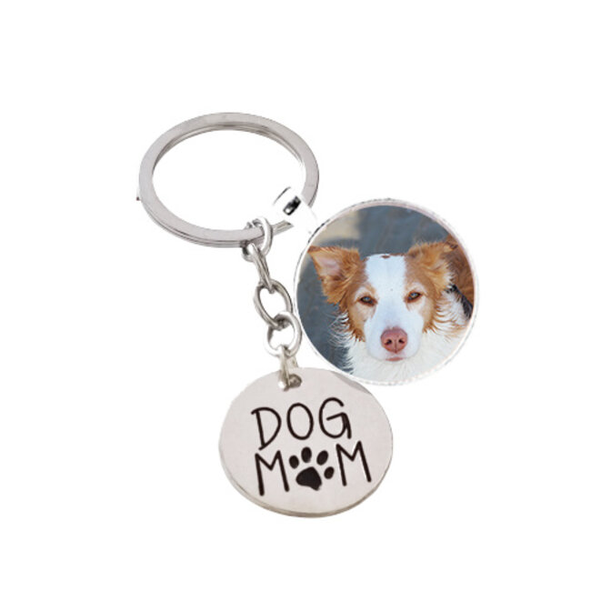 Sleutelhanger met Foto - Dog Mom