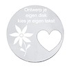 Floating locket  discs Memory locket ontwerp je eigen disk zilverkleurig large