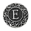 Clicks Click letter E zilverkleurig voor clicks sieraden